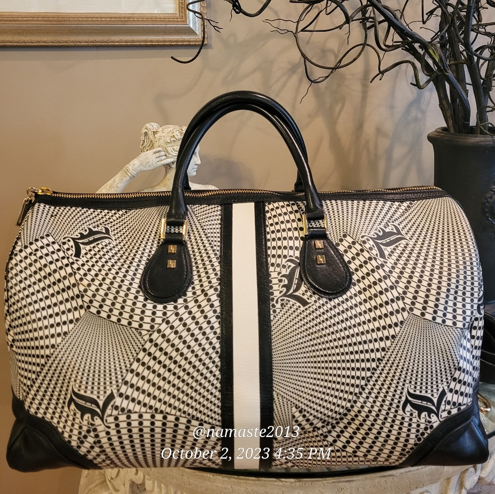 L.A.M.B. by Gwen Stefani Samburu Duffle Bag Travel Bag Luxury Designer Bag #554